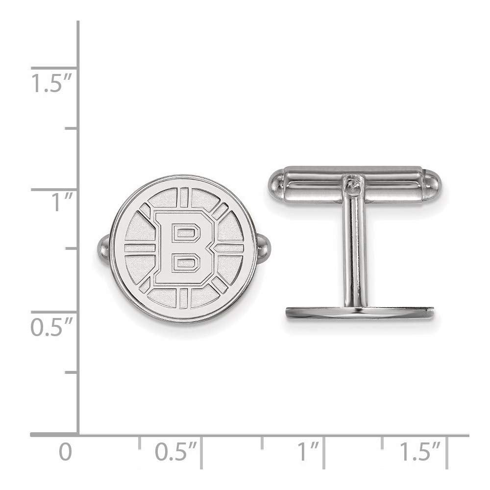 NHL Boston Bruins Sterling Silver Cuff Links