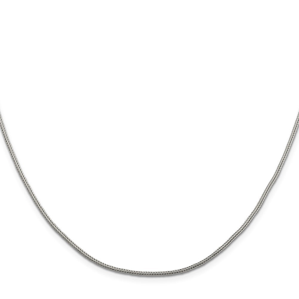 Sterling Silver 1.25mm Diamond-cut Round Franco Chain 16 Inches