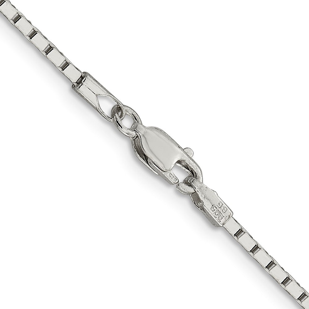 Sterling Silver 1.5mm Mirror Box Chain 16 Inches