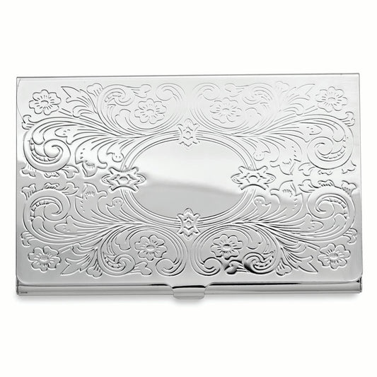 Silver-tone Business Card Case