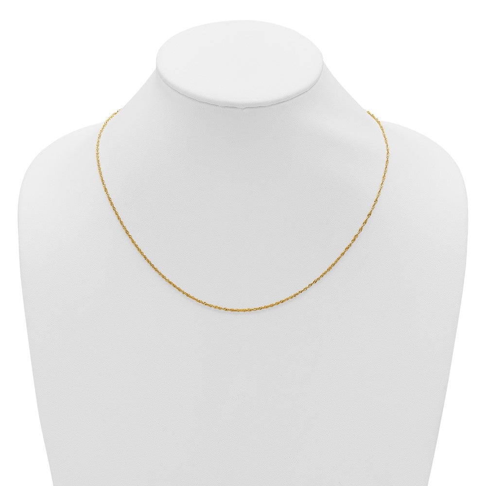 10K Adjustable 1.3mm Singapore Chain