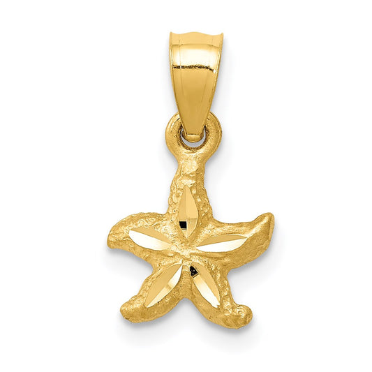 14K Starfish Pendant
