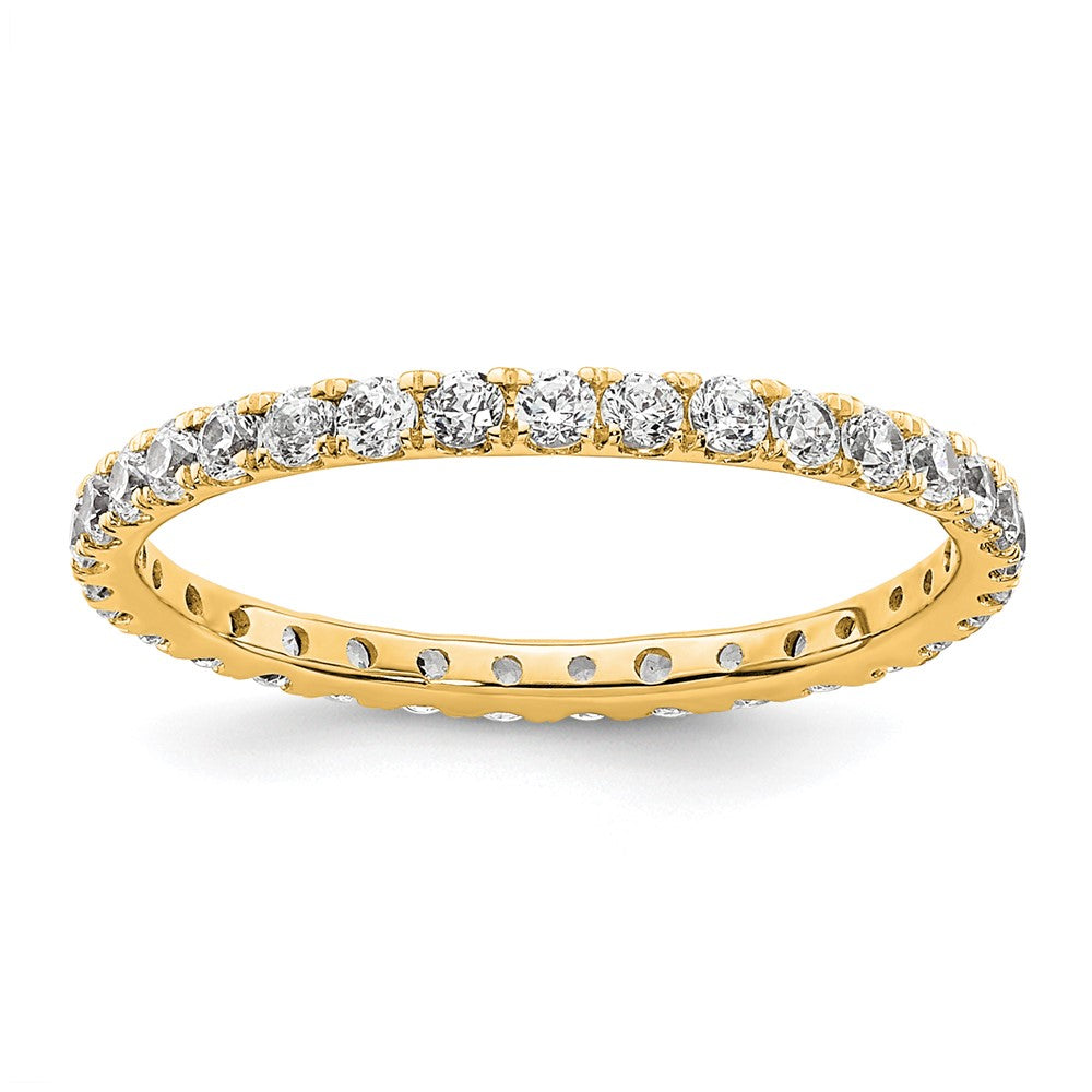 True Origin 14k 1/2 carat Lab Grown Diamond VS  D E F  Size 4 Eternity Band