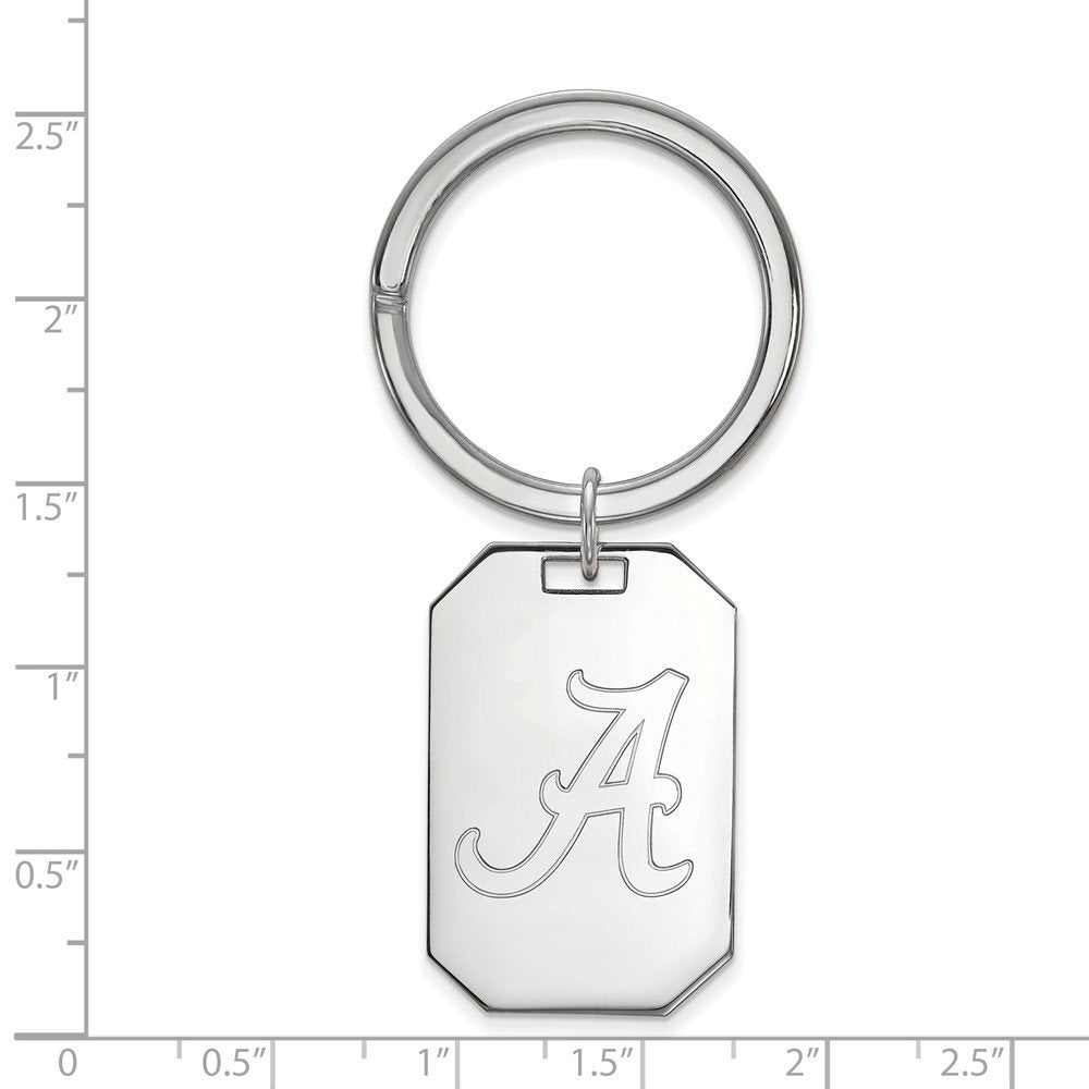 Sterling Silver U of Alabama Key Chain