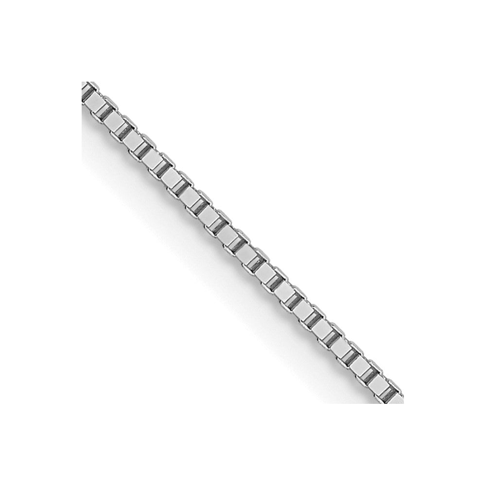 10k White Gold .7mm Box Chain
