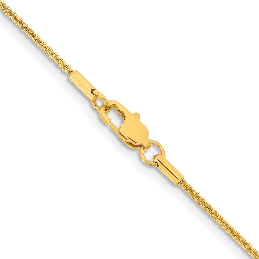 Stainless Steel Polished Yellow IP-plated 1.7mm Cyclone 20in Chain