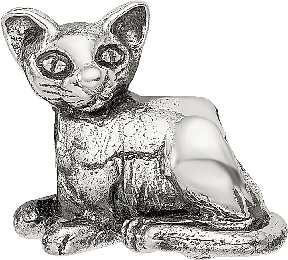 Sterling Silver Reflections Sphinx Cat Bead