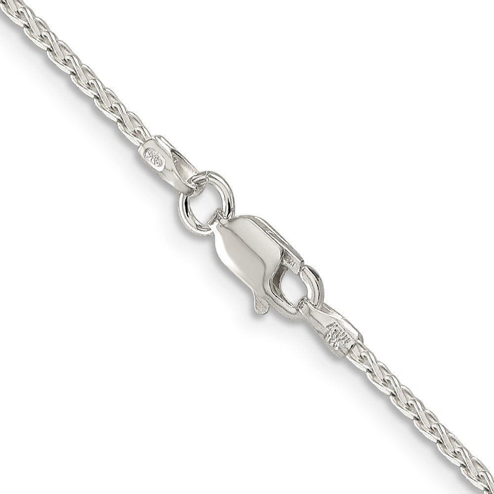 Sterling Silver 1.7mm Diamond-cut Round Spiga Chain 20 Inches