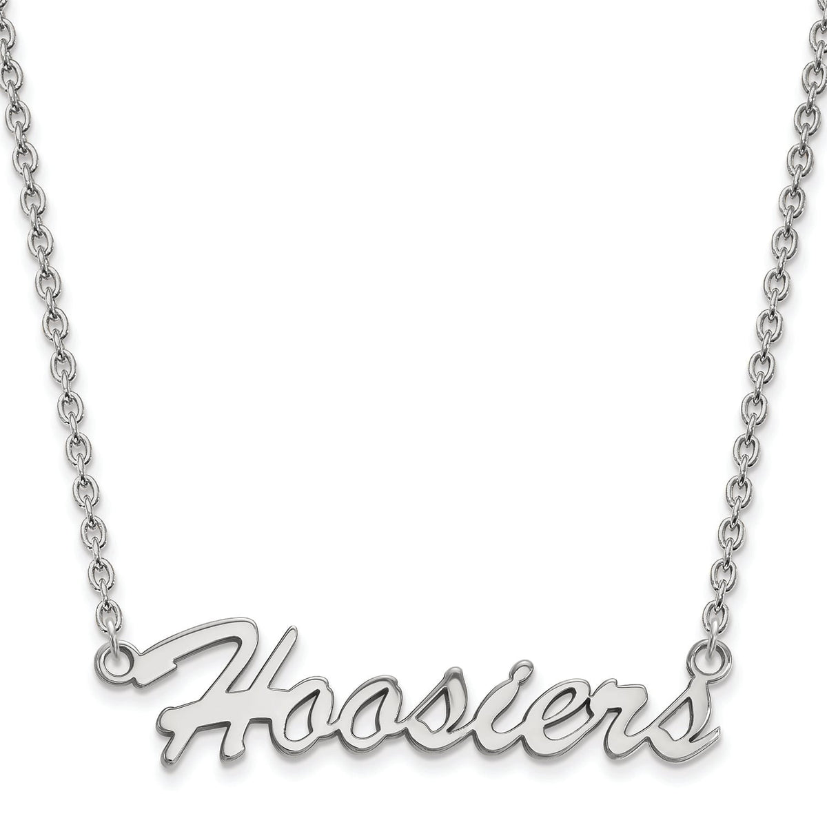 Women's Indiana Hoosiers Sterling Silver Script Necklace