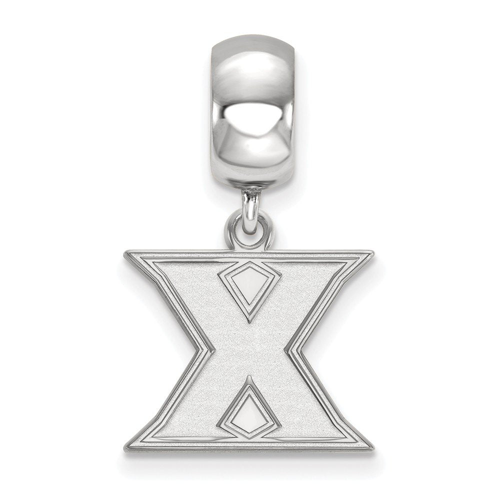 Sterling Silver Rhodium-plated LogoArt Xavier University Letter X Small Dangle Bead Charm
