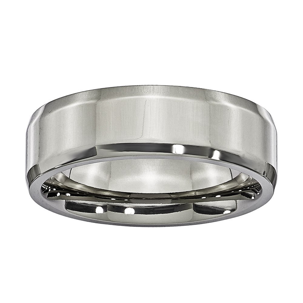 Titanium 7mm High Plished Comfort-fit Band