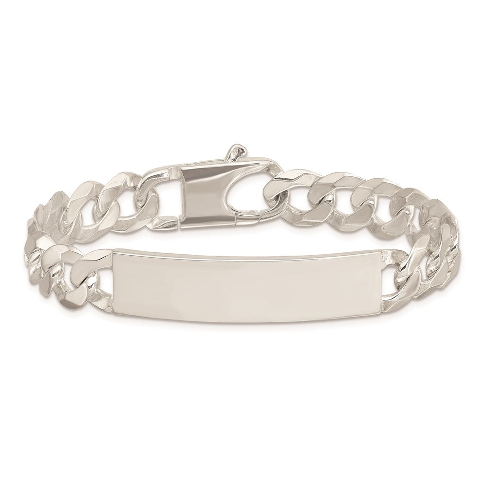 Sterling Silver Curb Link ID Bracelet 7.5 inches