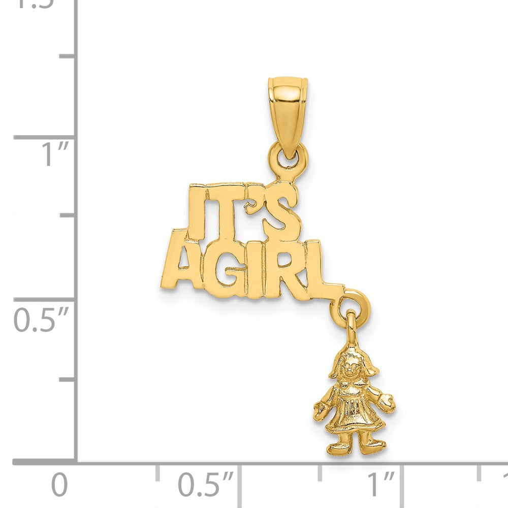 14K Moveable IT'S A GIRL with Doll