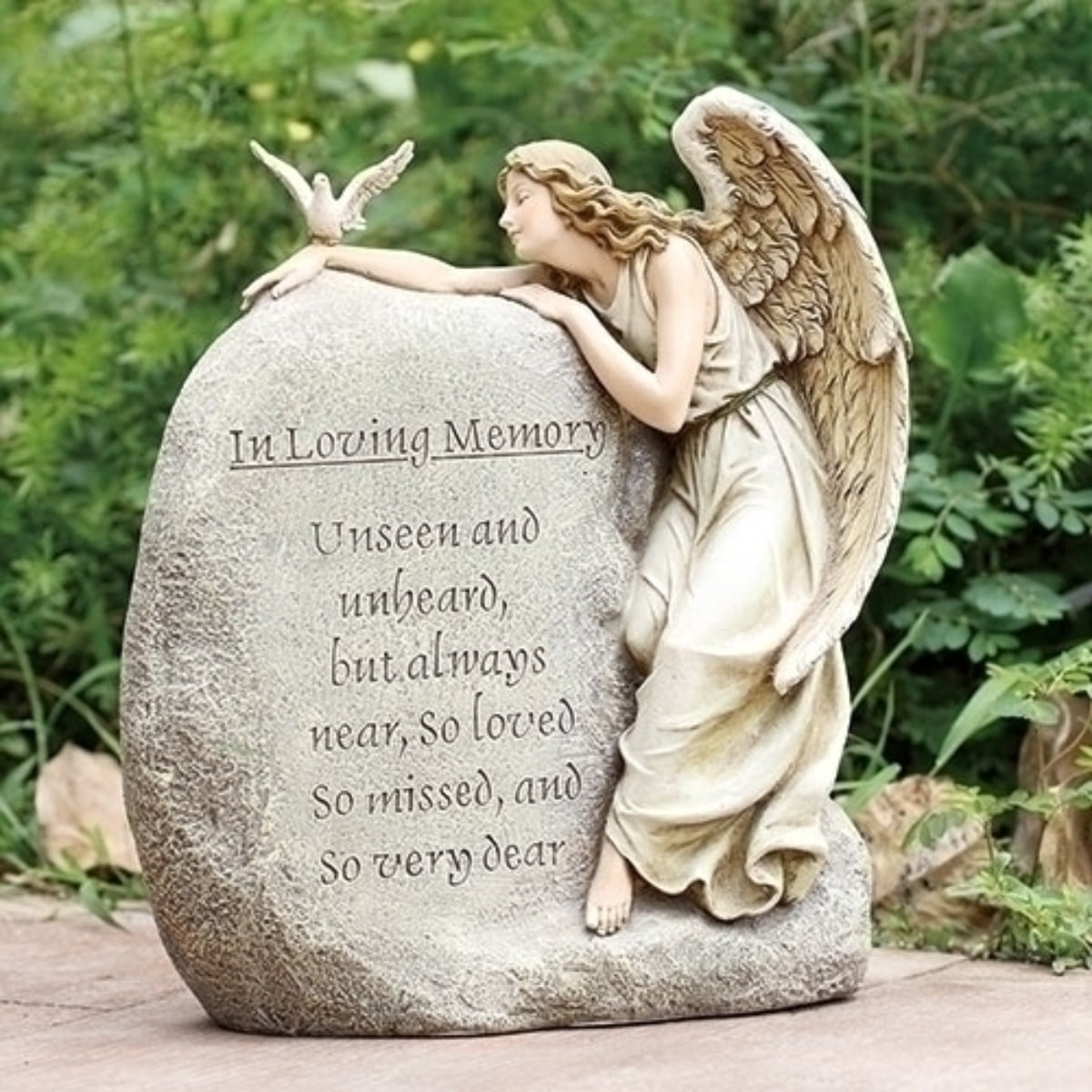 Roman in Loving Memory Angel, Dove and Verse