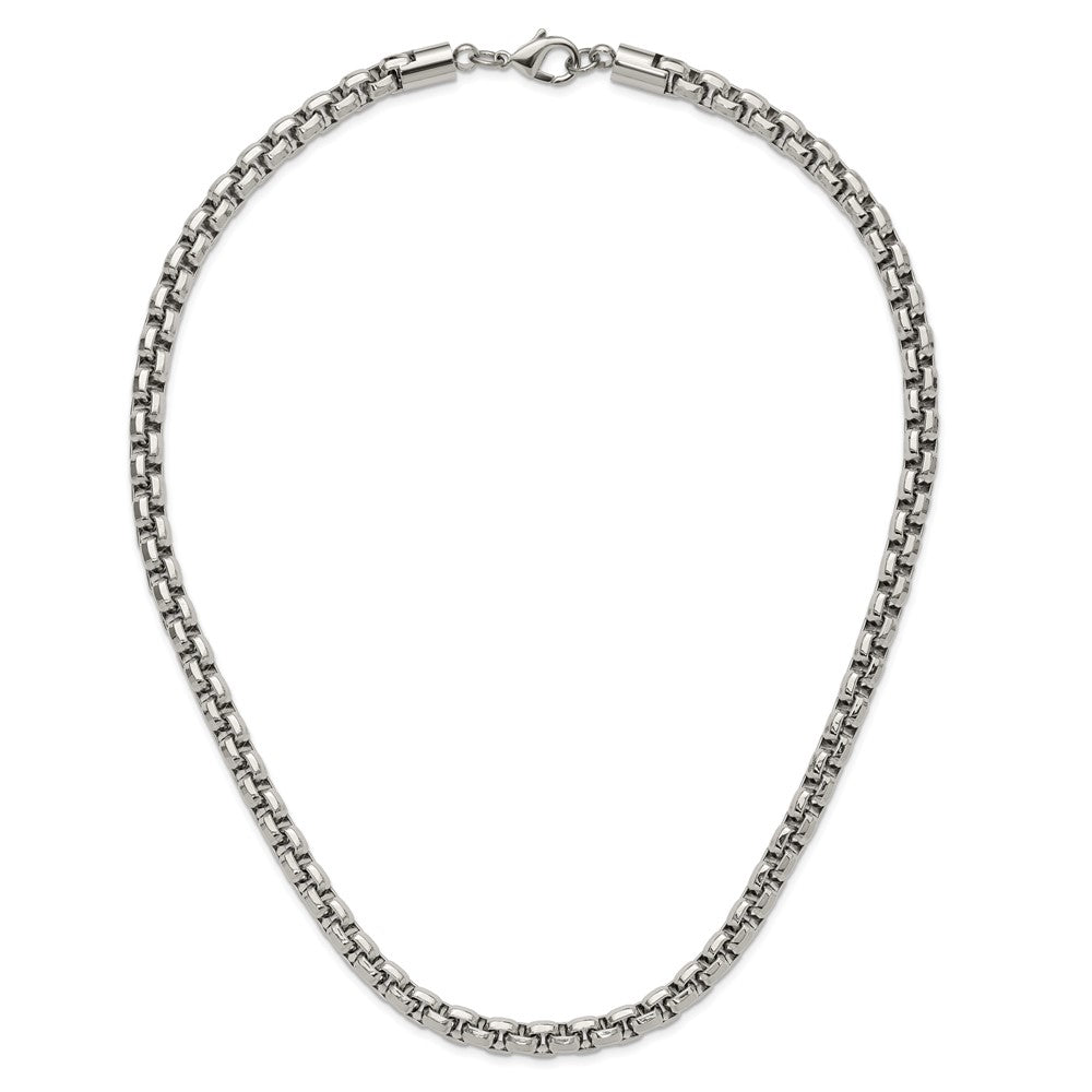 Stainless Steel Polished 24in Fancy Rolo Chain