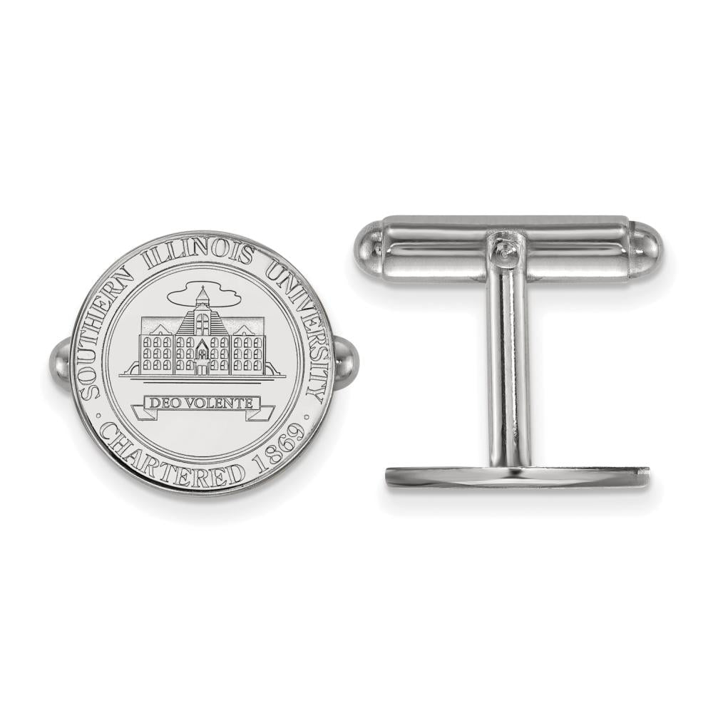 LogoArt Sterling Silver Southern Illinois University Crest Cuff Link