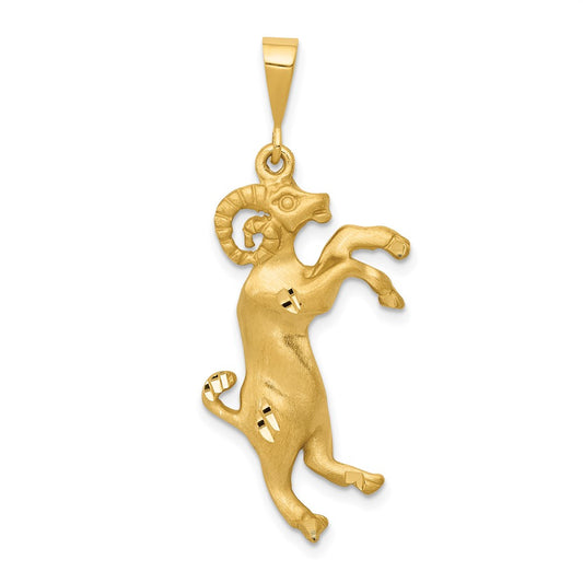 10k Aries Zodiac Charm
