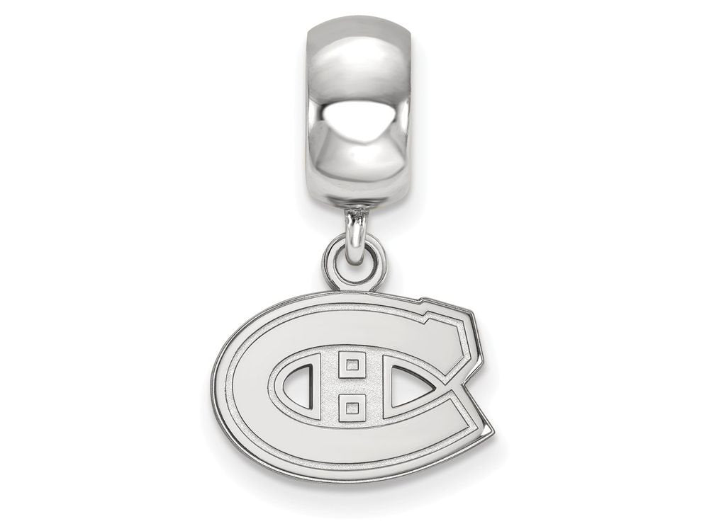 LogoArt SS017CAN Sterling Silver NHL Montreal Canadiens Dangle Bead Charm, Extra Small