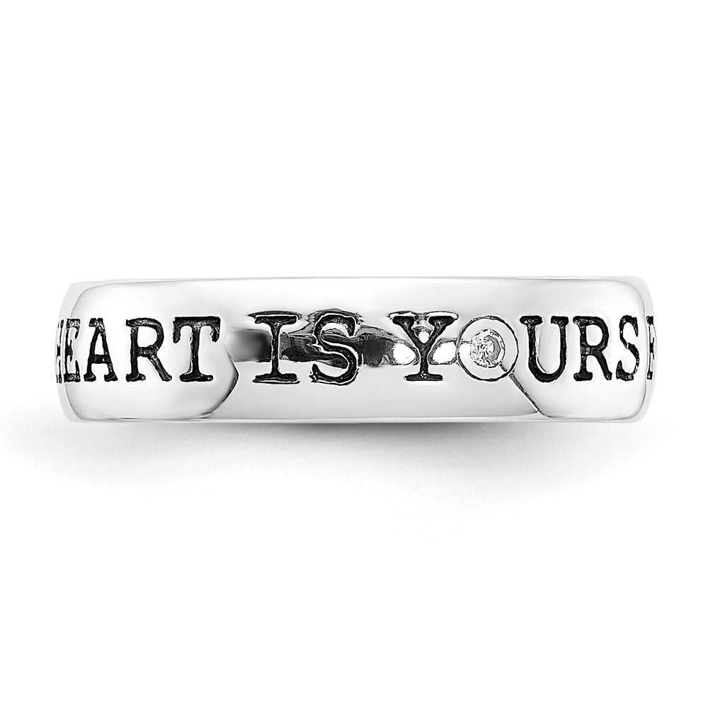 Sterling Silver Diamond Ring