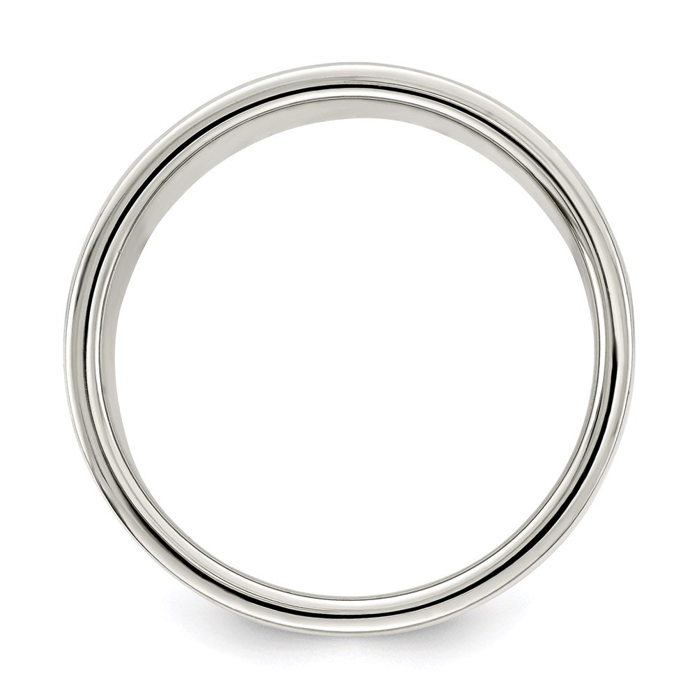 Sterling Silver 8mm Lightweight Flat Size 11 Band
