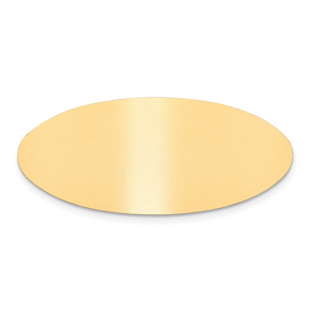 3/4 x 2 Satin Brass Plates-Set of 6