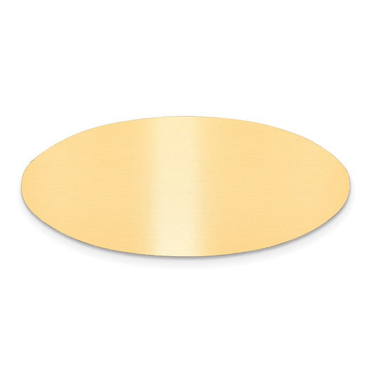 3/4 x 2 Satin Brass Plates-Set of 6