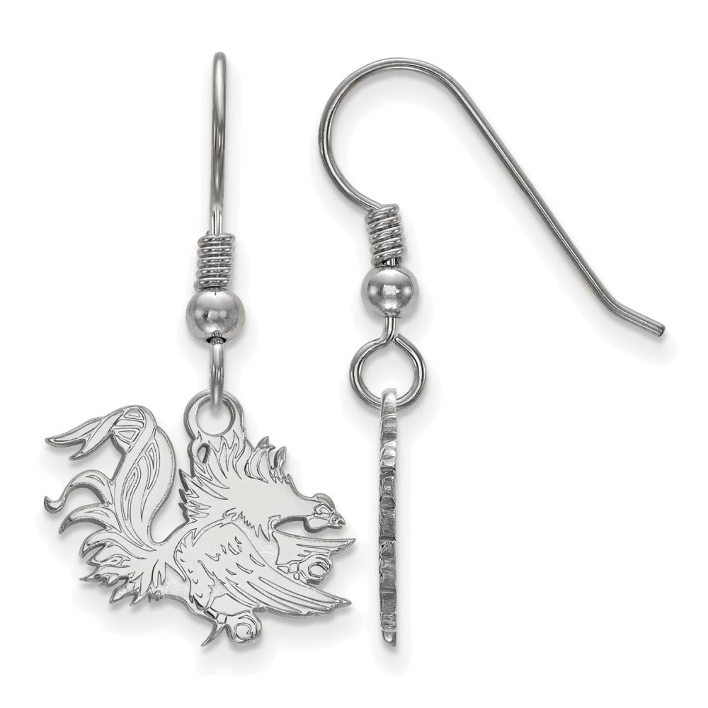 LogoArt SS048USO Sterling Silver University of South Carolina Small Dangle Earrings