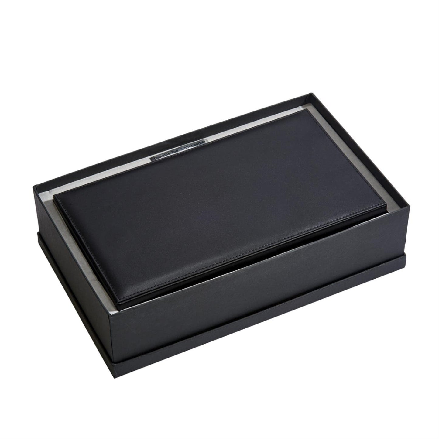 Creative Gifts International 056570 12 x 6.75 in. Leather Jewelry Box, Black