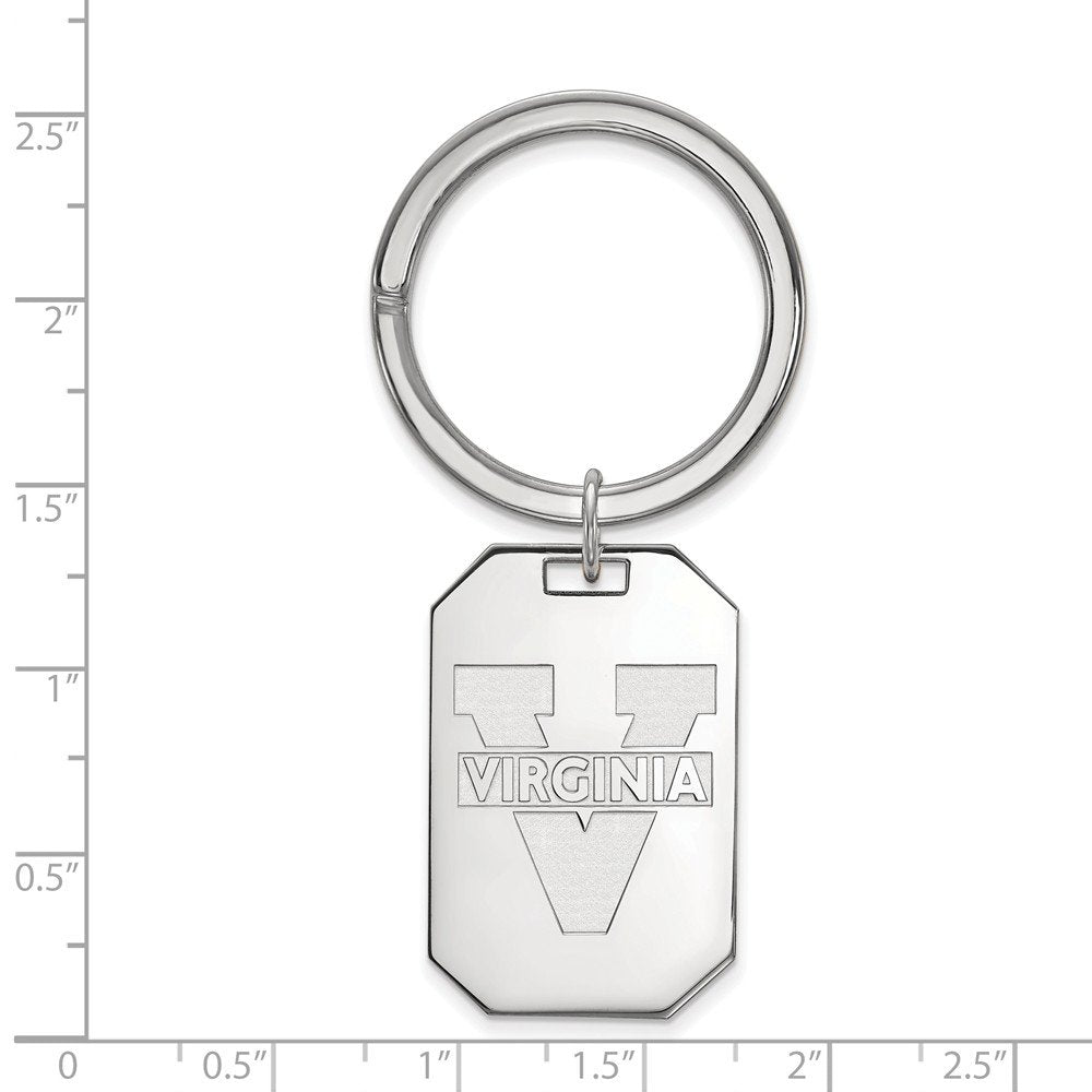 Sterling Silver U of Virginia Key Chain