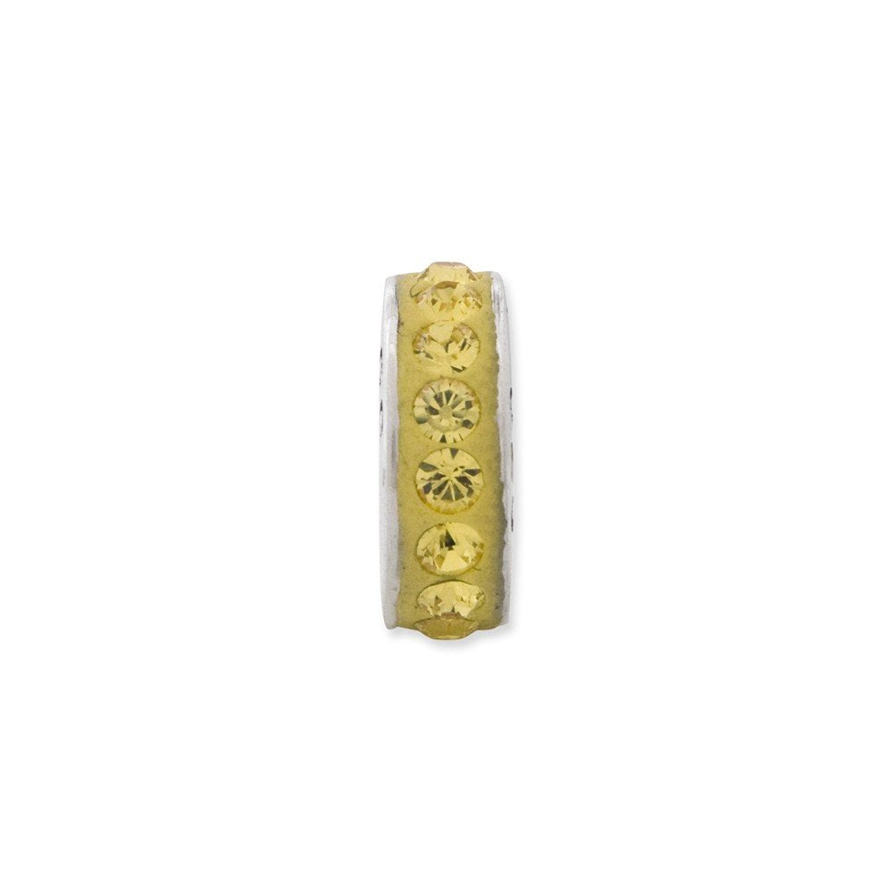 Sterling Silver Reflections Nov Single Row Preciosa Crystal Bead