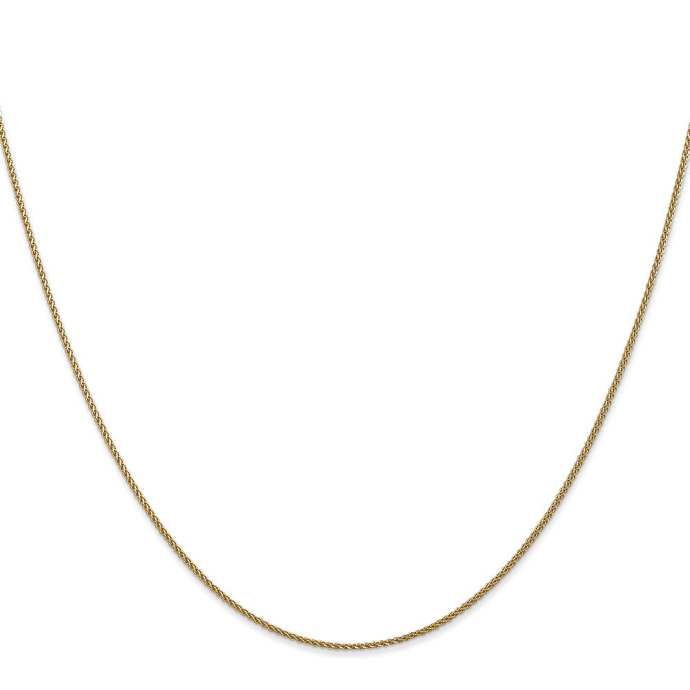 14K 20 inch 1.05mm Diamond-cut Spiga with Lobster Clasp Chain