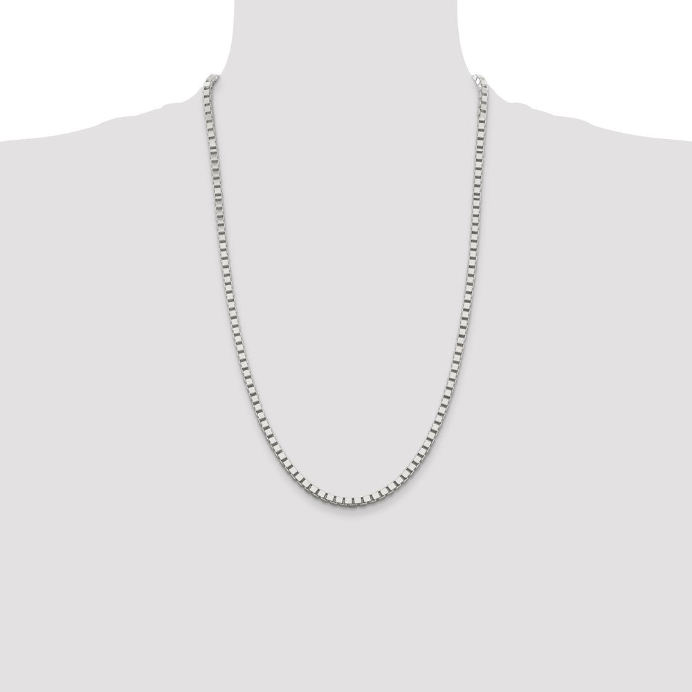 Sterling Silver 3.75mm Box Chain 26 Inches