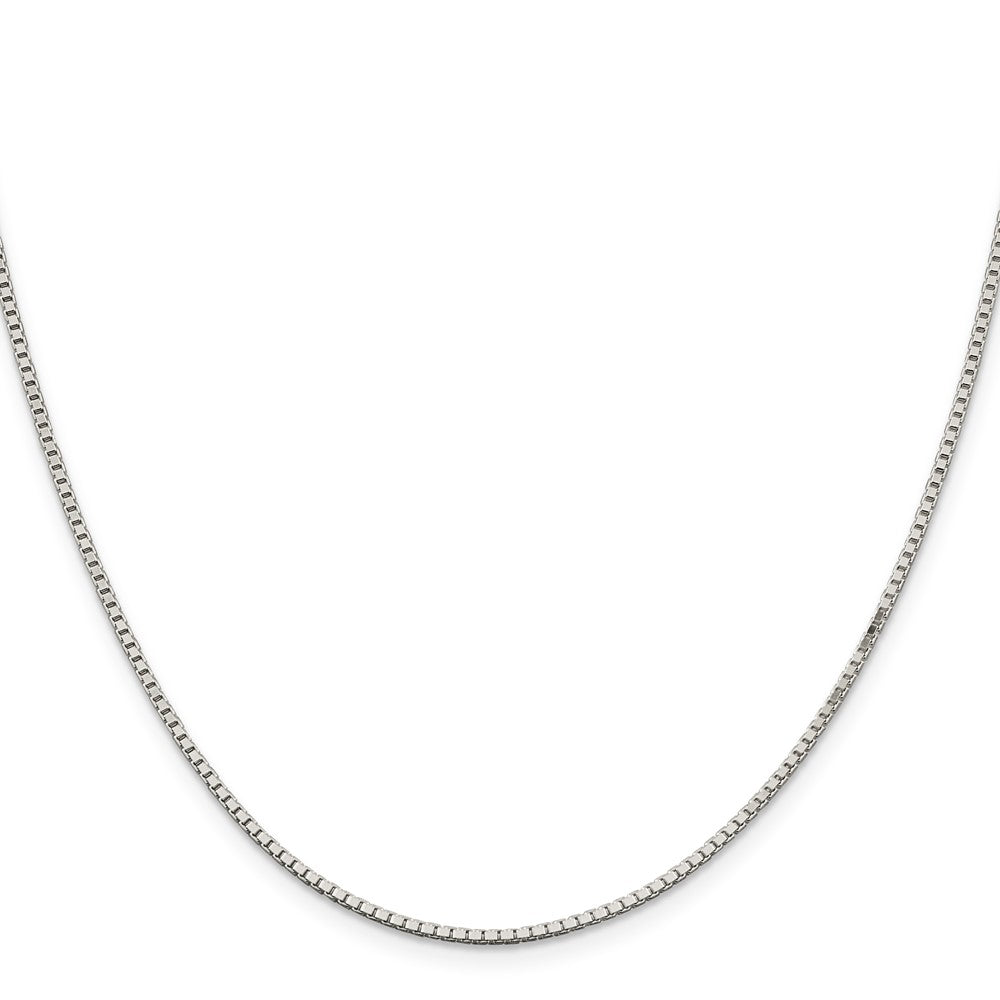 Sterling Silver 1.5mm Box Chain 22 Inches