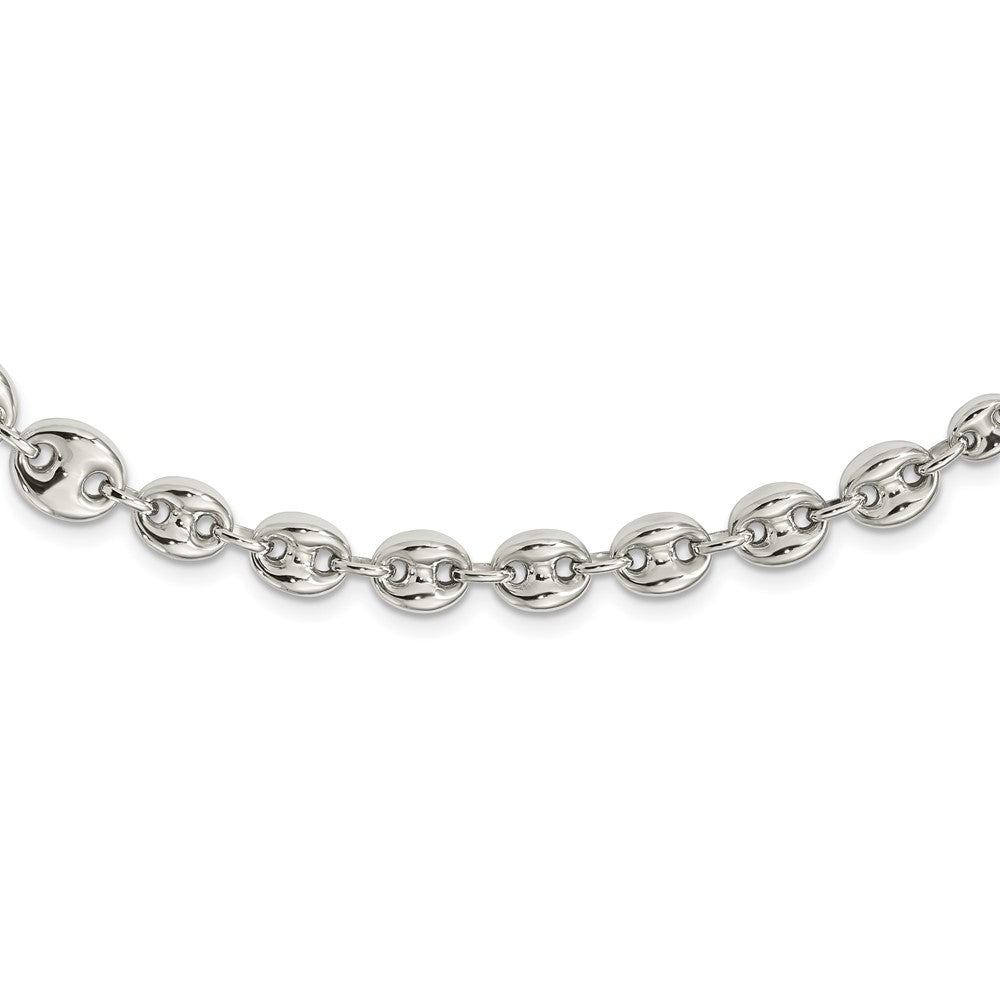 Sterling Silver Polished Fancy Link 18in Necklace 18 Inches