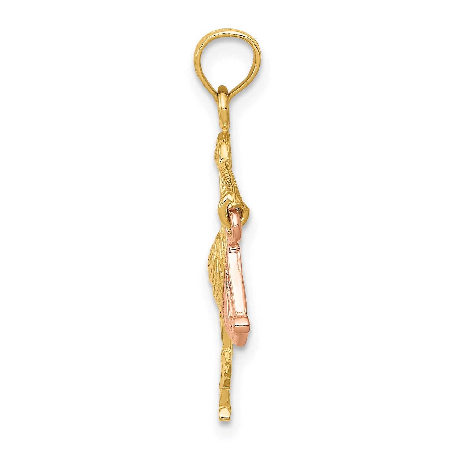 14k Polished Frog 7.25 inch Bracelet