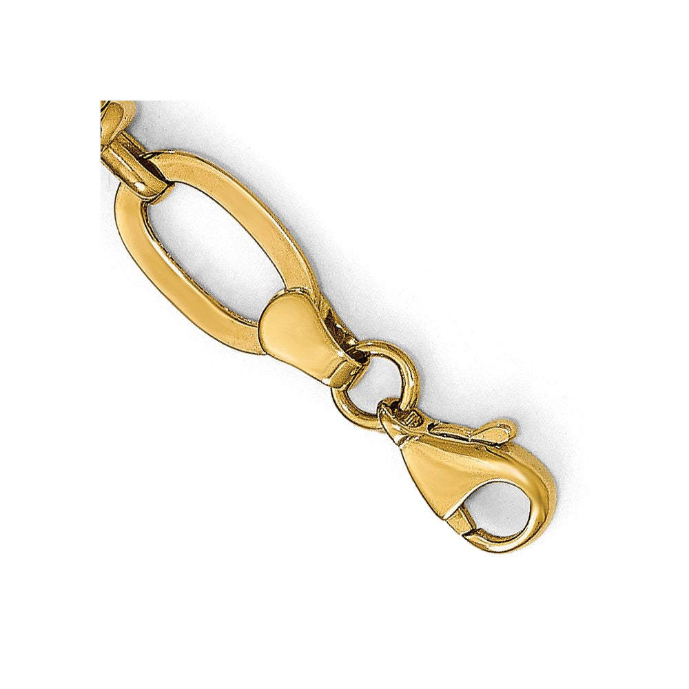 14K Polished Fancy Link Bracelet 7.5  inches