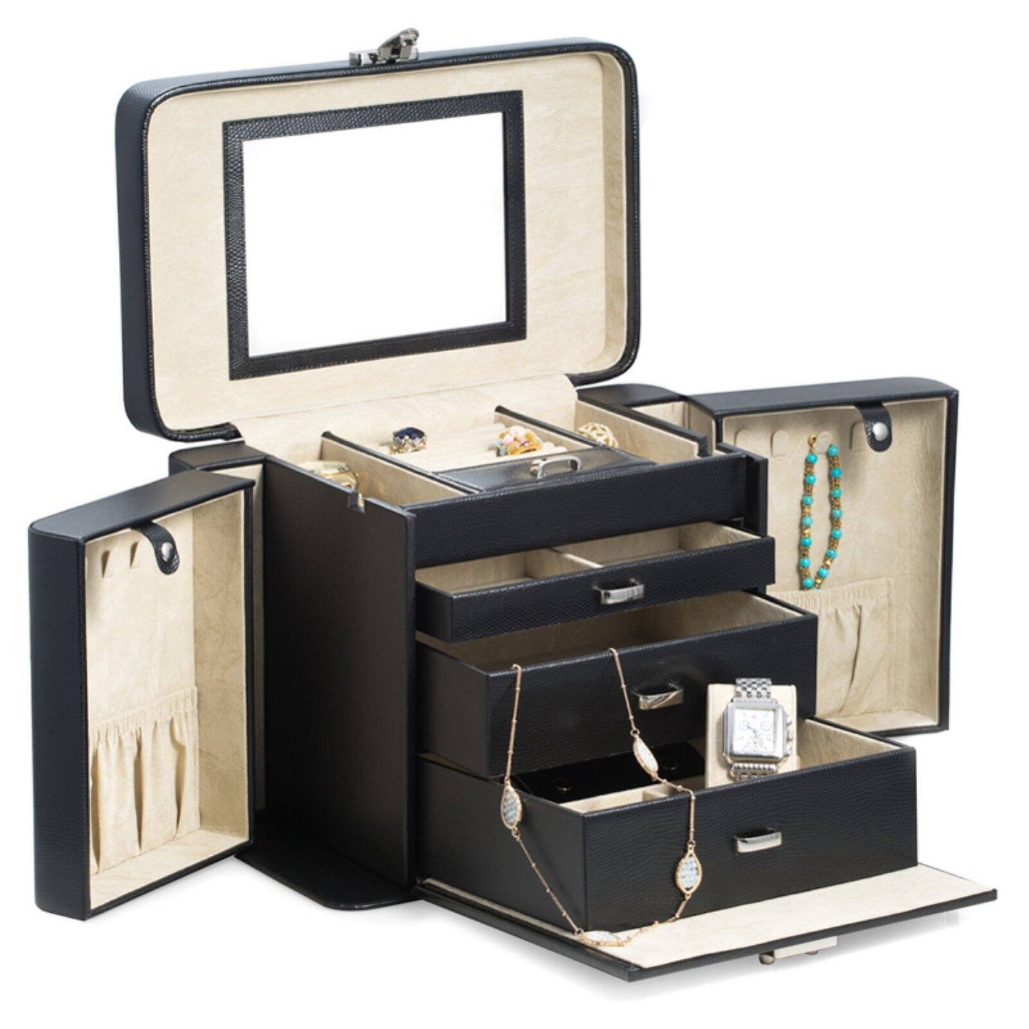 Lizard Leather Jewelry Case