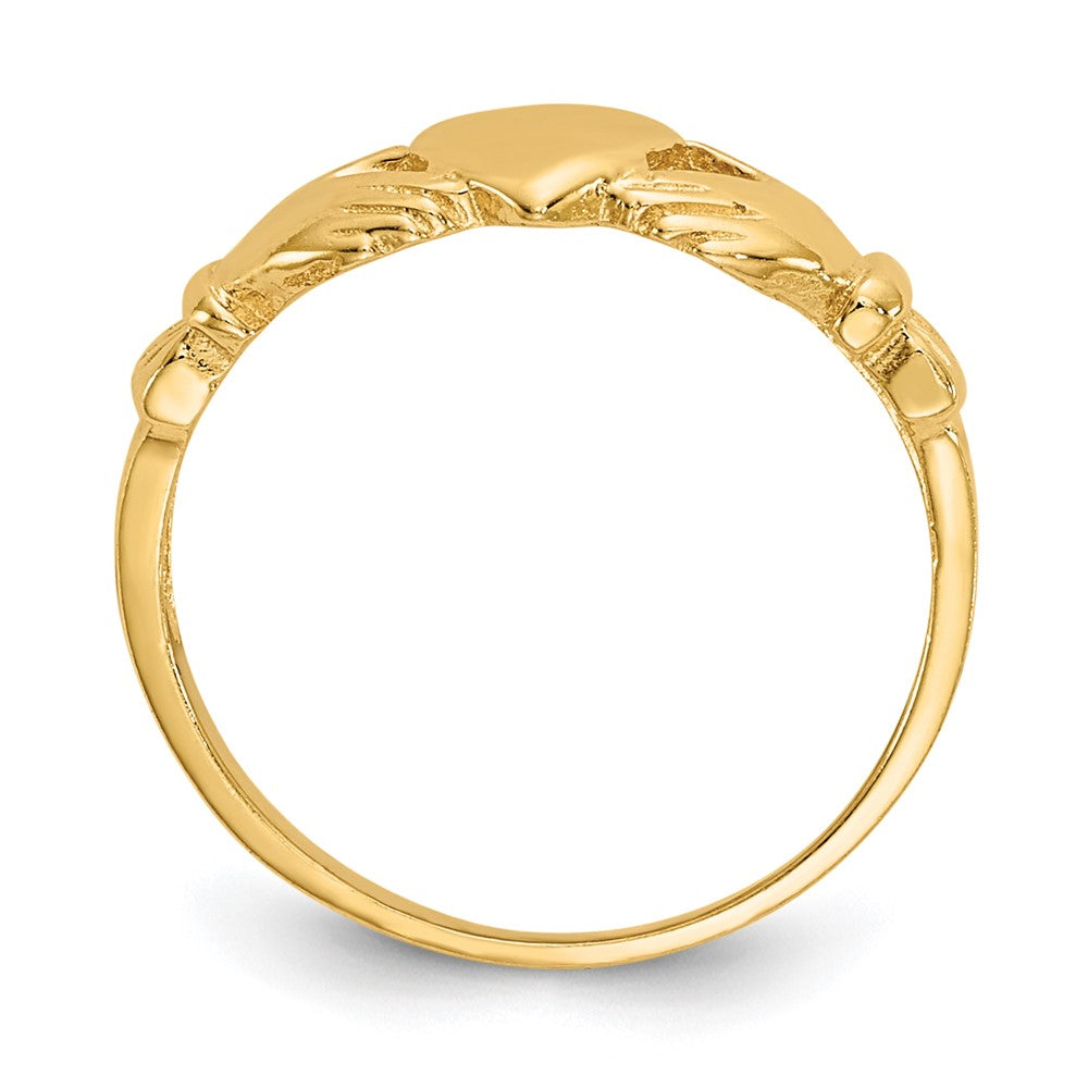14k Madi K Claddagh Baby Ring Size 3
