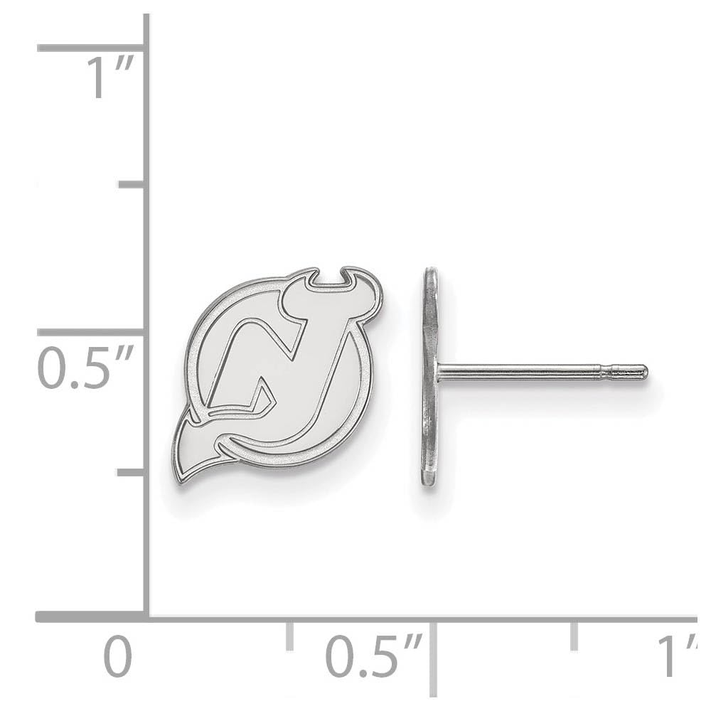 Women's New Jersey Devils Sterling Silver XS Post Earrings