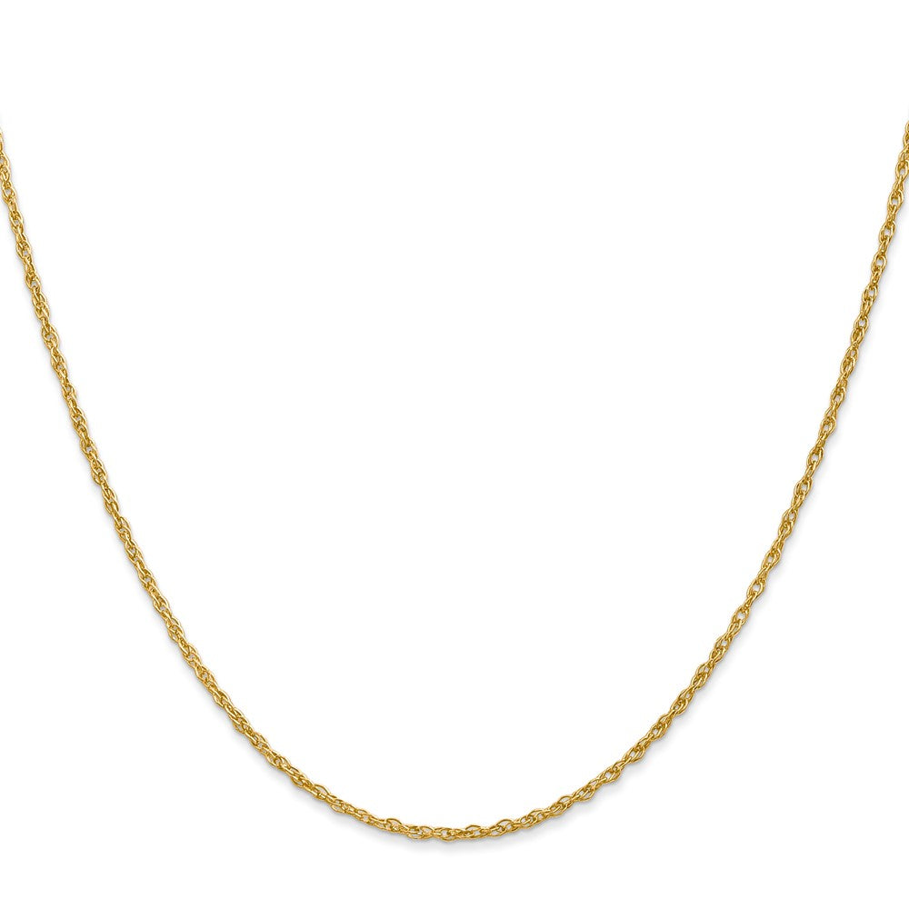 18K 20 inch 1.3mm Baby Rope with Lobster Clasp Chain