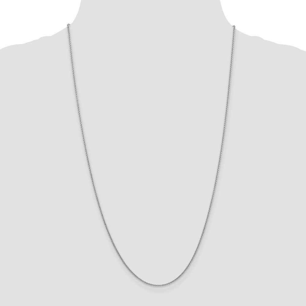 10k WG 1.4mm Round Open Link Cable Chain Anklet