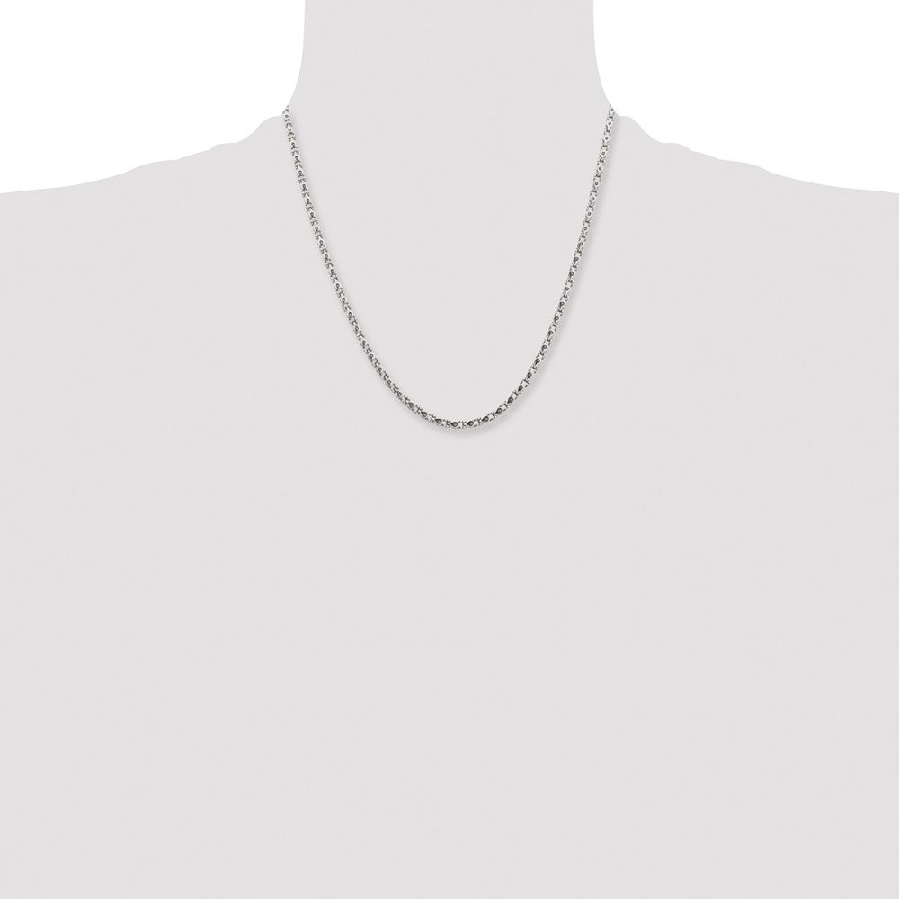 Stainless Steel Polished Fancy Link 20in Chain