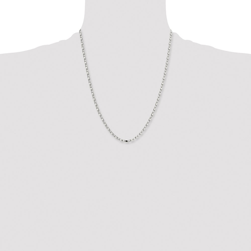 Stainless Steel Polished Fancy Link 22in Chain