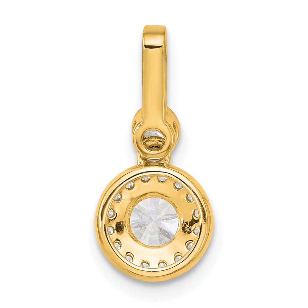 14ky Lab Grown Diamond 0.75ctw Round VS/SI+ G+ Necklace