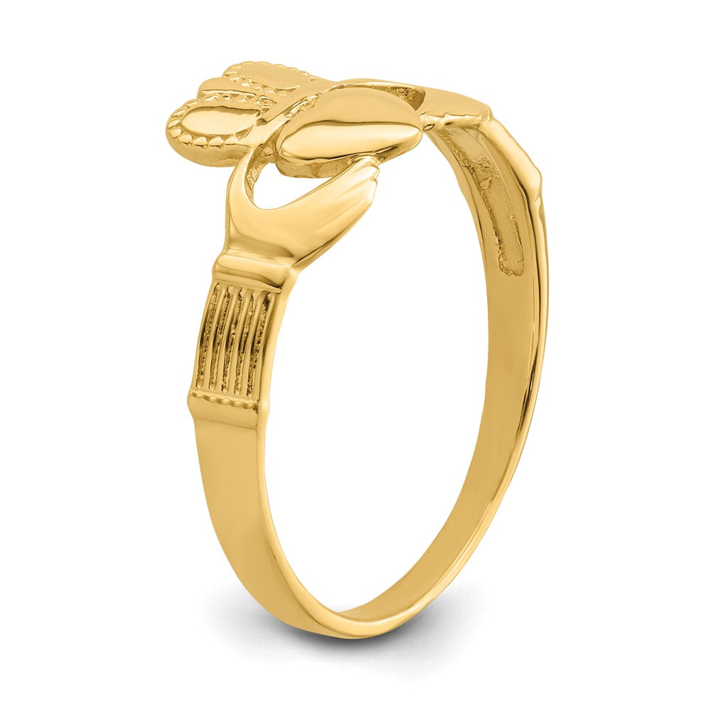 14k Ladies Claddagh Ring Size 6