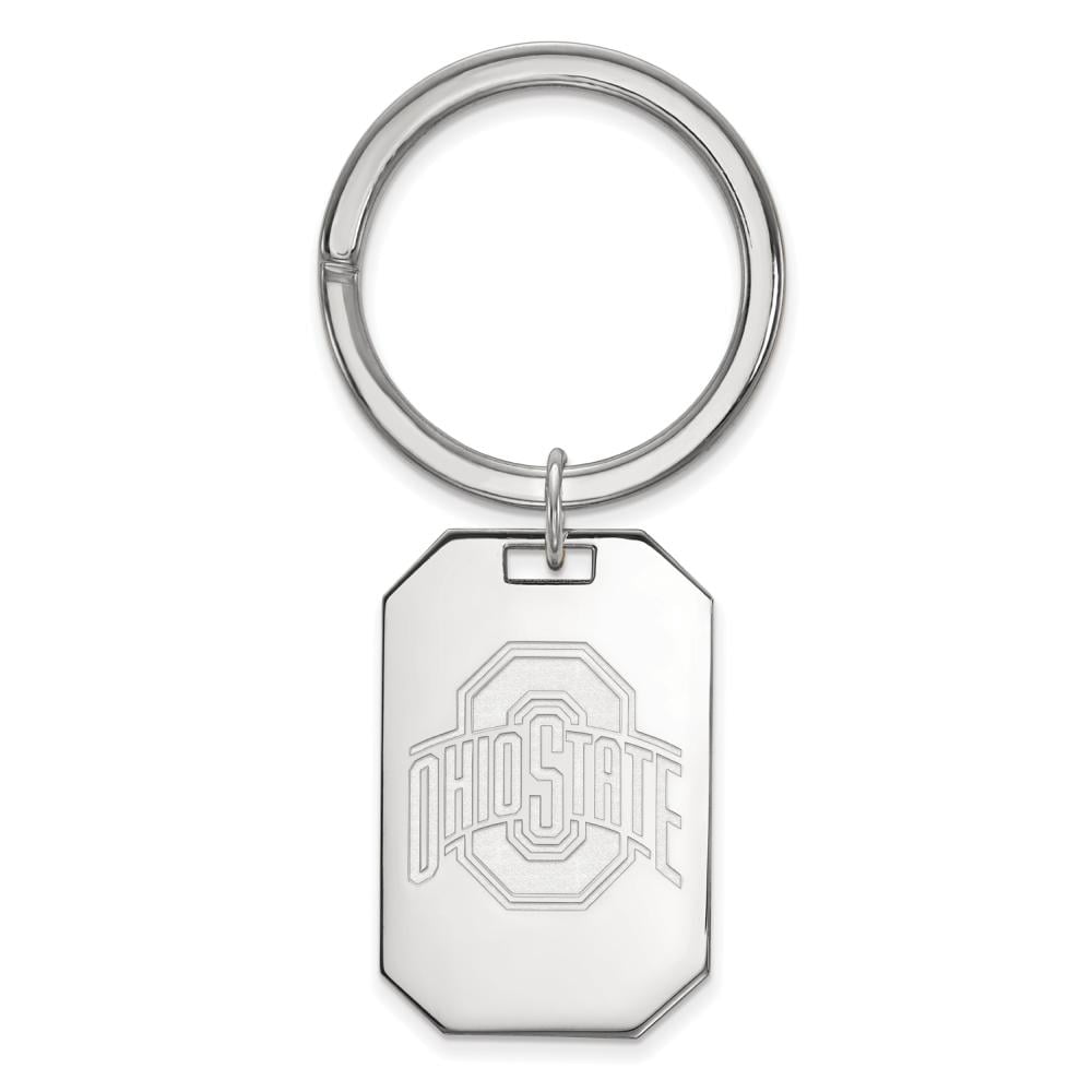 Logoart Sterling Silver Ohio State University Key Chain Men