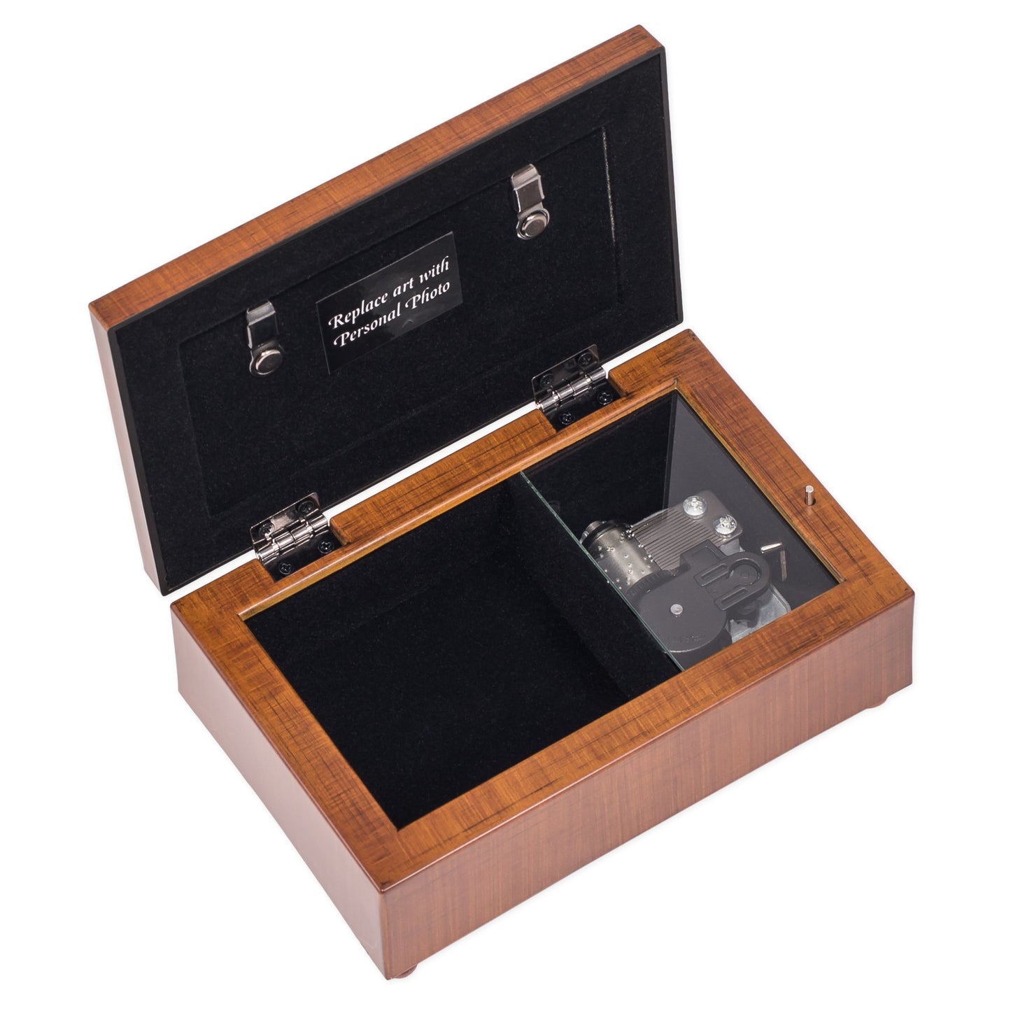 Retirement Finally Woodgrain Petite Music Box / Jewelry Box Pl...