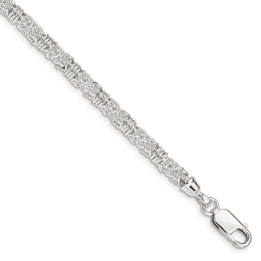 Sterling Silver 7.5inch Polished Fancy Link Bracelet 7.5 inches