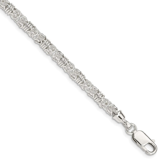 Sterling Silver 7.5inch Polished Fancy Link Bracelet 7.5 inches