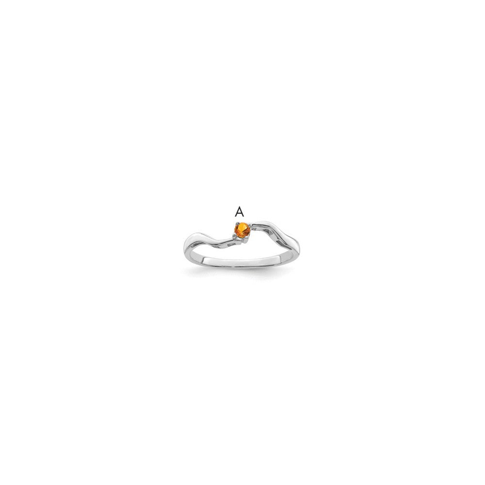 Sterling Silver Rhodium-plated Family Jewelry Mounting